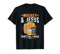 Whiskey & Jesus-that's all I need Design for a Whiskey Lover T-Shirt