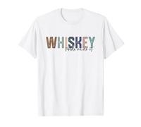 Whiskey Made Me Do It Whiskey Liquor Funny Womens Drinking T-Shirt