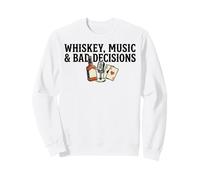 Whiskey Music And Bad Decisions Vintage Western Sweatshirt