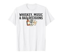 Whiskey Music and Bad Decisions Vintage Western T-Shirt