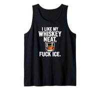 Whiskey Neat Design for Bourbon Drinkers Who Hate ICE Tank Top
