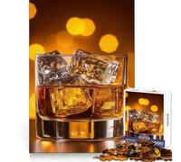 Whiskey on The Rocks 1000 Piece Jigsaw Puzzles for Adults Jigsaw Memory Strength Pleasant Downtime Fine Cut Meaningful Gift (50x75cm)