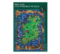 Whiskey Puzzle Ireland - Exciting and educational 1000 piece puzzle for adults - Unique Hand-drawn puzzle map of Irish whiskeys