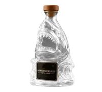 Whiskey Shark Bottle,50th Anniversary Limited Edition Whiskey Bottles,Bar Decorative Glass,Unique Transparent Engraved Animal Shape Glass,Gift for Whisky Lovers, Fathers Days, Husbands (D)