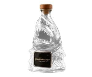 Whiskey Shark Bottle,50th Anniversary Limited Edition Whiskey Bottles,Bar Decorative Glass,Unique Transparent Engraved Animal Shape Glass,Gift for Whisky Lovers, Fathers Days, Husbands (D)