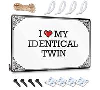 Whiskey Signs For Home Bar I Love My Identical Twin Tin Sign Funny Tin Sign Decorative Bar Signs(20X30CM)