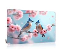 Whiskey Signs For Home Bar Two Birds Perched On Cherry Blossom Branches. Tin Sign Men Decor Pool Zone Tin Sign(20X30CM)