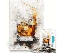 Whiskey Smash Adults Puzzles 1000 Piece Jigsaws Recall Skill Fun High Precision Die Cut Easy to Learn Family Enjoyment (38x52cm)