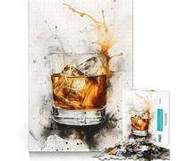 Whiskey Smash Jigsaw Puzzle 1000 Recall Fun Play Advanced Laser Cutting Tech Holiday Indoor Entertainment Toy (38x26cm)