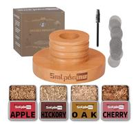 Whiskey Smoker Kit, Old Fashioned Cocktail Bourbon Drink Smoker with 4 Flavors Wood Chips, Birthday Christmas Day Gifts for Husband, Men, Dad