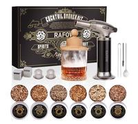 Whiskey Smoker Kit with Torch - Cocktail Smoker Kit with 6 Flavors Smoked Wood Chips - Old Fashioned Drink Smoker Kit for Bourbon, Whisky Smoking Gifts Box Smoke Set for Men(Without Butane)