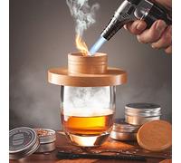 Whiskey Smoker Kits with Torch 4 Flavors Wood Chips Bourbon Cocktail Old Fashioned Smoker Kit Gifts for Man, Father’s Day, Christmas for Husband, Dad(No Butane)