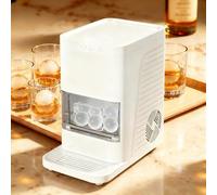 Whiskey Sphere Ice Maker - Crystal Clear 2-Inch Ice Spheres, Auto Self-Cleaning Function, Countertop Design, Makes 2 Ice Spheres in 55 Minutes