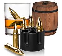 Whiskey Stones for Men Dad Grandad, Cool Whisky Chilling Rocks without Dilution, Secret Santa Gifts Gift for Him Daddy Husband, Birthday Anniversary Retirement Presents