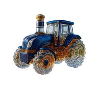 Whiskey Tractor Bottle - 750ml Bourbon Decanter | Alcohol Container Glass - Tractor Shape Bottle For Bourbon Tequila Brandy Vodka Bar Home Office Decorative Gift