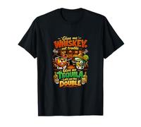 Whiskey vs Tequila Saloon Duel Party Crew Joke T-Shirt