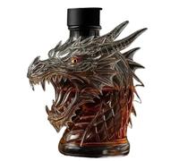 Whiskey Wine Bottles, 300ML Dinosaur Monster Glass Whiskey Decanter(A)
