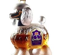 Whiskey Wine Bottles, 350ML 3D Poodle Whiskey Decanter Glass Wine Bottle Animal Statue
