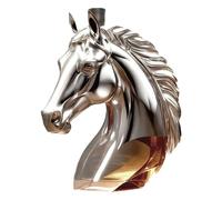 Whiskeys Horse Decanter, Horse Head Whiskeys Bottle with Stopper 3D Animal Shaped Liquor Glass Beverage Drink Dispenser for Party Gathering Home Table Decor
