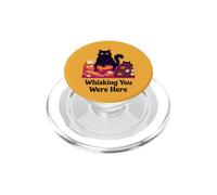 Whisking You Were Here Black Cat Baking Cookies Halloween PopSockets PopGrip for MagSafe