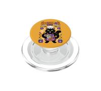 Whisking You Were Here Funny Black Cat Baking Halloween PopSockets PopGrip for MagSafe