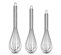 Whisks 3 Pack Balloon Whisks Handheld Stainless Steel Wire Whisk Perfect for Blending, Whisking, Beating, Stirring,Cooking Baking