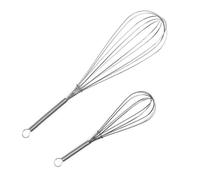 Whisks for Cooking Set of 2, Stainless Steel Wisker for Baking, Blending, Rust-Proof Balloon Wire Whisker Egg Whisk Hand Mixers （11.6 inches and 7.7 inches）