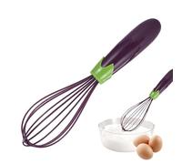 Whisks for Kitchen,Heat Resistant Egg Whisks Silicone Balloon Whisk | Handle Beater Blender for Non-Stick Cookware Safe Kitchen Supplies for Frothing & Blending