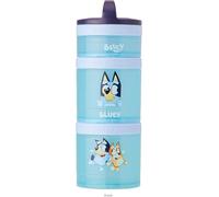 Whiskware Bluey Stackable Snack Containers for Kids and Toddlers, 3 Stackable Snack Cups for School and Travel, Bluey and Bingo, Let’s Do This!