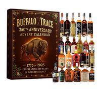 Whisky Advent Calendar 2025, Buffalo Trace 24 Days of High-End Bourbon Whisky from a Historic American Distillery, Hanging Ornaments for Christmas