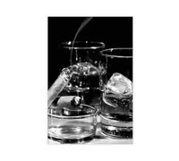 Whisky And Cigar Poster, Bar Cart Canvas Poster Wall Art Decor Print Picture Paintings for Living Room Bedroom Decoration 20x30inch(50x75cm)
