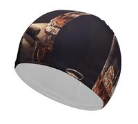 Whisky and Cigar Swim Cap Comfortable Swimming Caps Stretchable Durable Swimming Hat for Men and Women