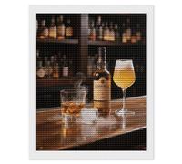 Whisky Beer Pictures Diamond Art Kits for Adults 16"x20" DIY Diamond Painting Kit for Beginners Gem Art Painting with Round Full Drill Diamonds DIY Paint Paintings for Home Wall Decor Gift