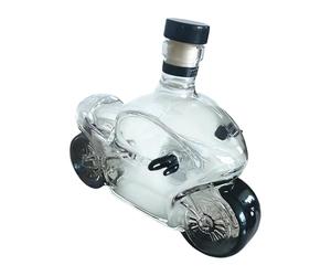 Whisky Bottles with Lids | 300 ml Alcohol Decanter Motorcycle Design | Household Decanter for Spirits - For Showcase Living Room Society Party Home Bar Restaurants Hotels Clubs Shelves Collectors