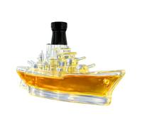Whisky Carafe 350ml Empty Storage Container Boat Shape | Empty Bottles for Home Bar Party Wedding Holiday Gathering Personal Collection