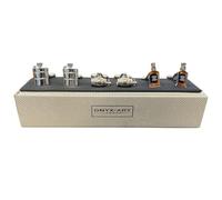 Whisky Cufflinks 3-Pair Set - Onyx Art CKS017 Bottle/Barrel/Flask In Premier Life Packaging