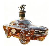 Whisky Decanter 300Ml,Racing Car Decanter,3d Creative Car Theme, Glass Bottle Decoration for Home Bar Drinking Party C