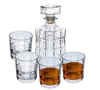 Whisky Decanter 900Ml And 4Pcs Glass 300Ml Set Bourbon Scotch Storage Barware