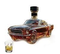 Whisky Decanter, Car Gifts for Men, 3D Racing Car Design Glass Bottle, Home Bar Display and Party Centrepiece, 300 ML Capacity for Whiskey Pouring and Serving