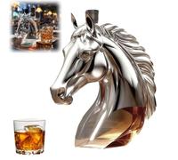 Whisky Decanter Decanter Horse Head Entertaining Drinkware Clear Novelty with Stopper Drink Dispenser for Home Home Bar,Gifts for Men Dad Husband Father Day Mother's Day Lovers,350ml
