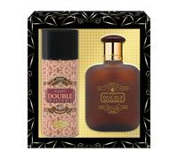 WHISKY Double • Gift Box • Eau de Toilette 100 ml + Deodorant • Set • Men's perfume • Spray • EVAFLORPARIS