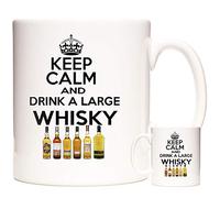 WHISKY DRINKERS GIFT MUG. KEEP CALM MUG, KEEP CALM and DRINK WHISKY, ceramic mug gift for scotch drinkers everywhere. Matching Whisky Coaster Available. This Can Be Personalised