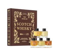 Whisky Gift Set with Miniatures | The Book of Scotch Whisky | 5 x 30ml Miniatures Gift Set | 20 Page Illustrated Book | Tasting Set with Videos via QR codes | Whisky With Us