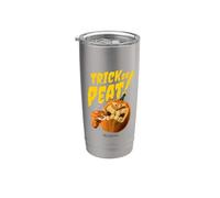 Whisky Saying Halloween Trick or Peat Pumpkin Stainless Steel Insulated Tumbler