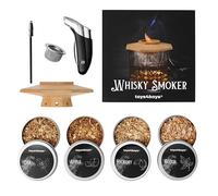 Whisky Smoker Set - Premium Whiskey Smoker Kit with Wood Chips, Dome, Lighter, and Cleaning Tools - Perfect Whisky Gift for Enhancing Flavour and Presentation (No Butane)