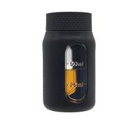 Whisky Travel Flask - 100ml Leakproof Sample Bottle with Write-On Label Window & Protective Case - Ideal for Whisky Tastings, Samples, Christmas, Gifts - Oak & Ember