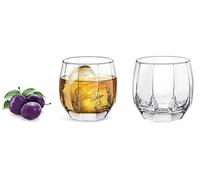 Whisky Tumbler Charisma Rock Whiskey Tumblers For Spirits Liqueur Clear Old Fashioned Transparent Spirit Glass Home Cocktail Negroni Cognac Martini Bourbon Tequila Drinking Glasses 300ml (Set Of 3)