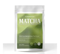 Whisper and Leaf Ceremonial Grade Matcha Powder, 100g Bag