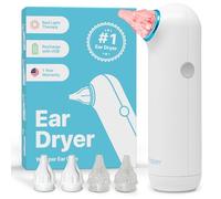 Whisper Ear Dryer | Rechargable Ear Water Drying aid with red Light Therapy Delivers Gentle Warm air & regenerative red Light to The Ear Canal to Combat Annoying Swimmers Ear as a Ear Fluid Remover
