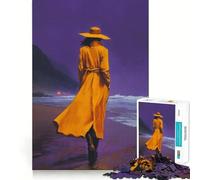 Whisper of The Tide 1000 Piece Jigsaws for Adults Brain Recall Game Tight Interlock No Gaps Calming Mental Break Activity (38x52cm)